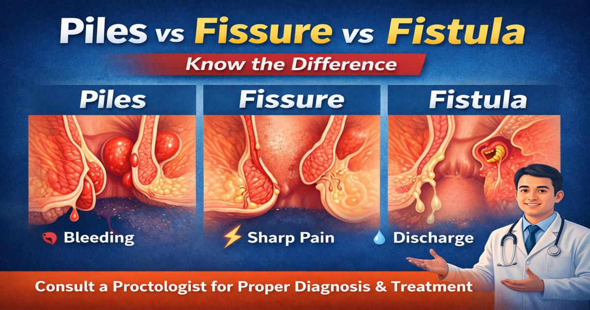 Piles vs Fissure vs Fistula: Know the Difference